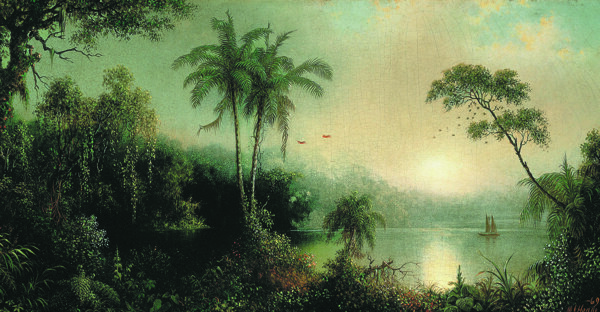 MartinJohnsonHeadeSunriseinNicaragua1869画家古典画古典建筑古典景物装饰画油画