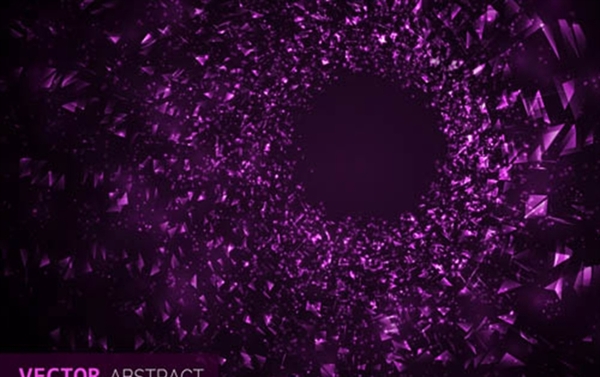 紫色碎片矢量图片