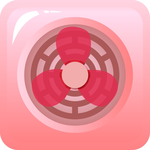 粉红色电器风扇图案