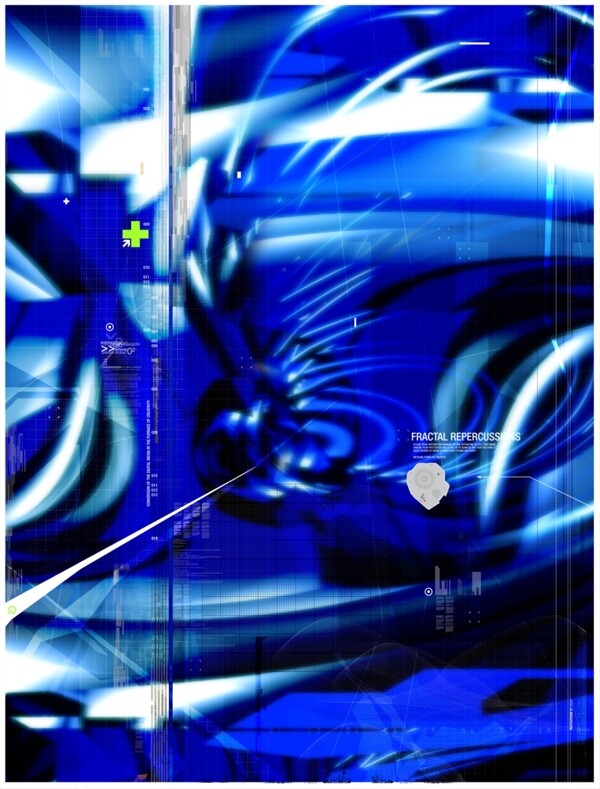 数码游戏背景设计psd分层素材蓝色雕塑