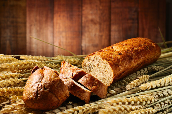面包与麦子图片