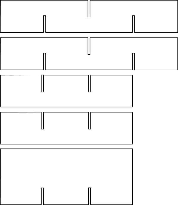 包装盒卡口类型结构图