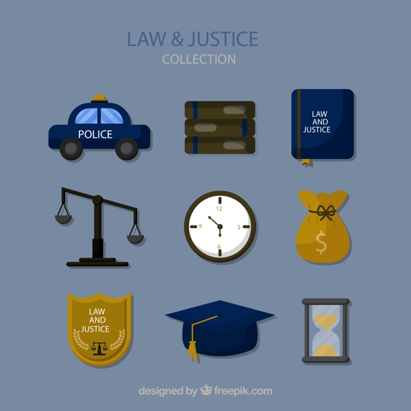 法律元素图标图片