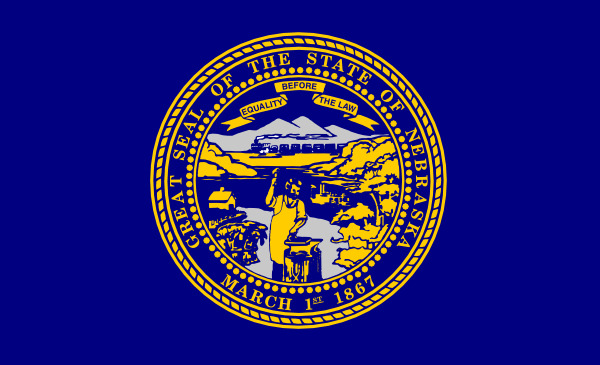 美国内布拉斯加州旗剪贴画