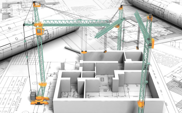 3D立体建筑施工绘图图片