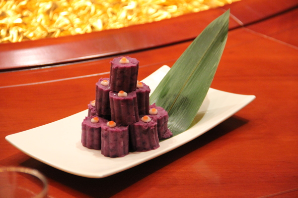 紫薯摆盘