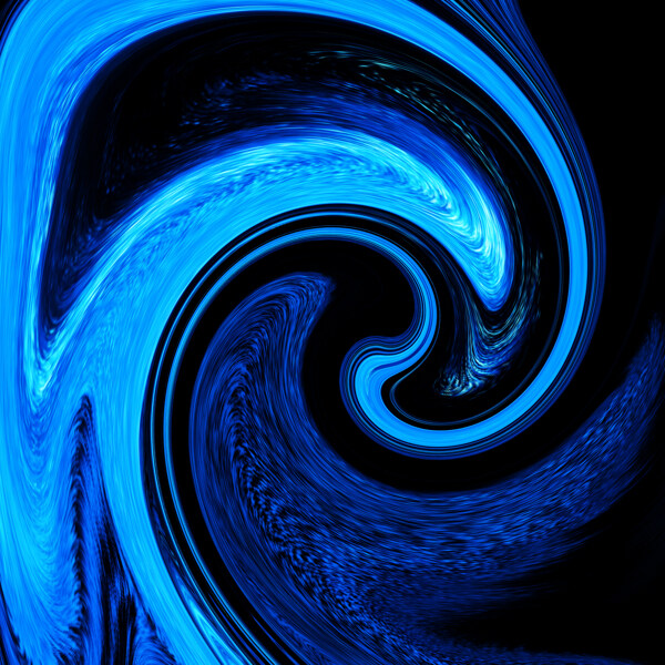 蓝色漩涡光效纹理