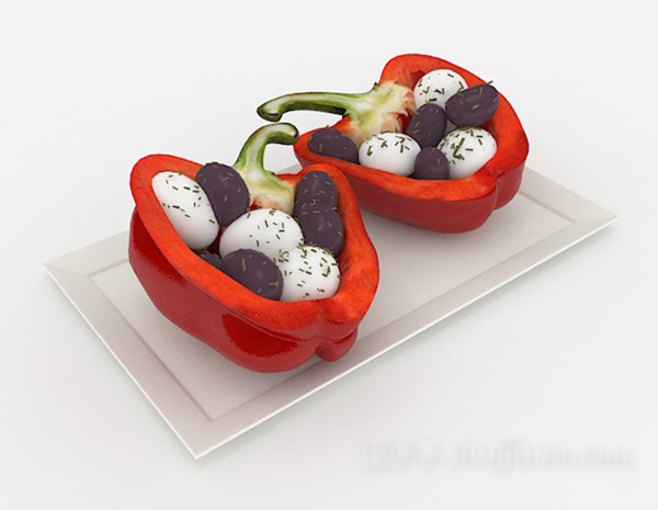 蔬果小吃3d模型下载