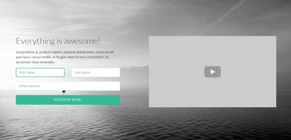 灰色海洋网站设计素材网页UI模板