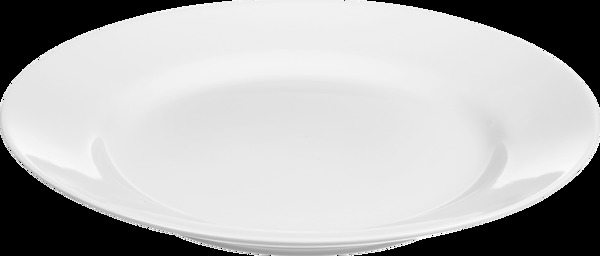 洁白陶瓷盘子免抠png透明素材