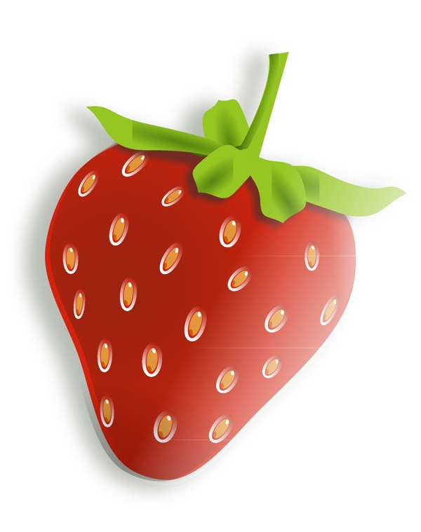 草莓季写实卡通矢量草莓