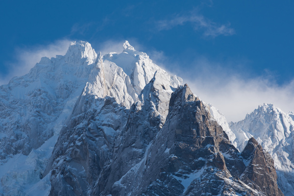 雪山顶部景色