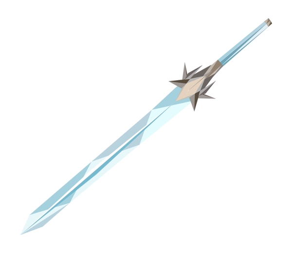 蓝色兵器刀剑