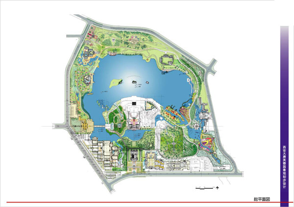 大唐芙蓉园景观设计总平面图