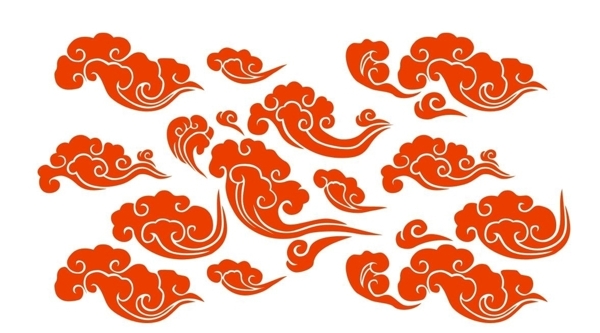 中式古典祥云花纹图片
