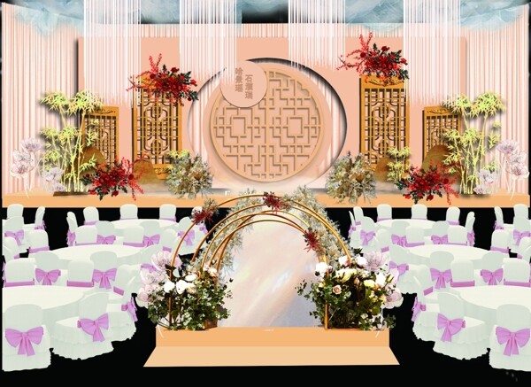 中式婚礼效果图片