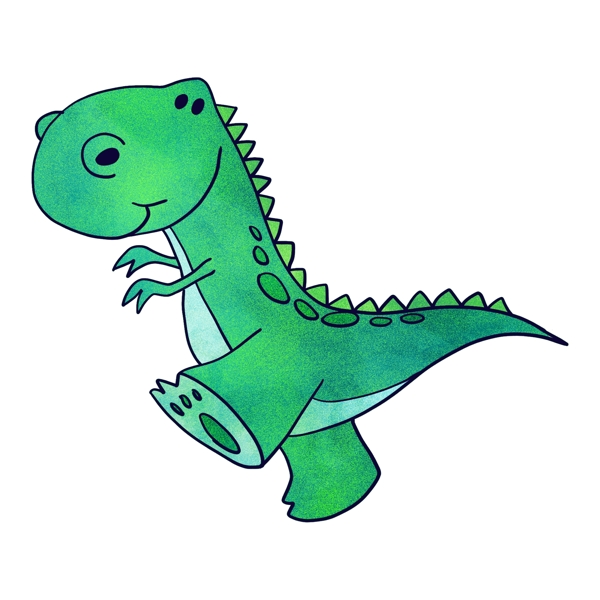 行走的绿色小恐龙