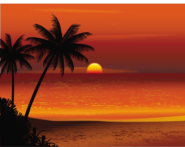 朝阳海洋风景图片