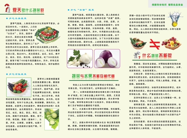 科学饮食健活三折页内页图片