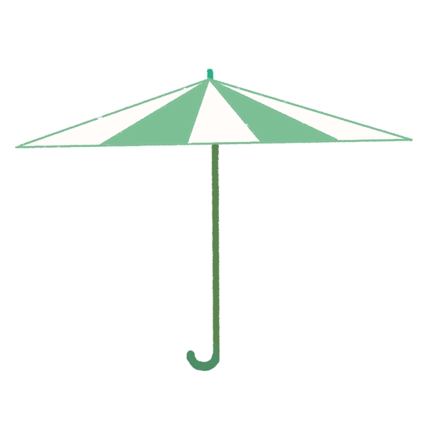 绿色遮阳伞