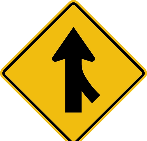 外国交通图标右侧并道图标标