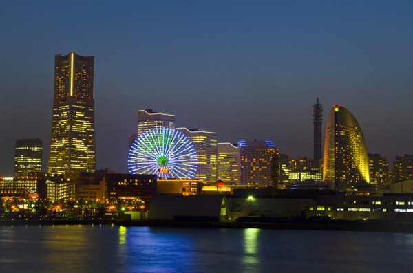 日本城市建筑夜景