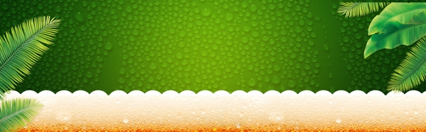 啤酒节绿色泡沫背景