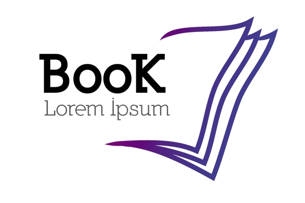 BOOK图书logo图标设计