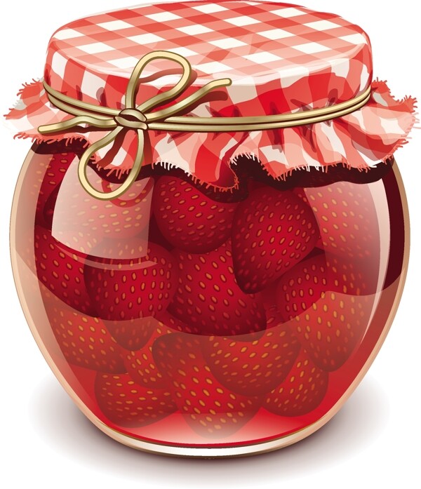 草莓水果罐头