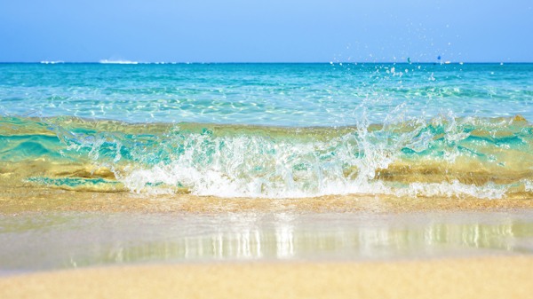 大海自然风景图片沙滩风景壁纸