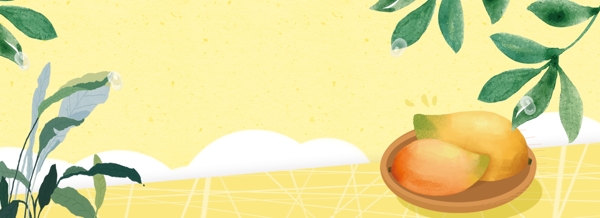 芒果水果背景图片