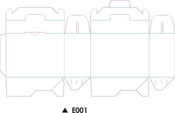 包装盒展开模板