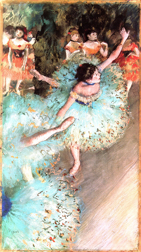 芭蕾舞油画写生图片