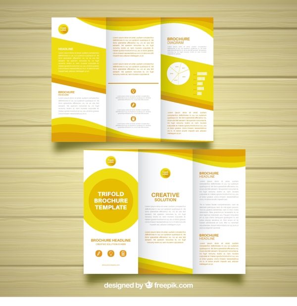 黄色和白色商业手册