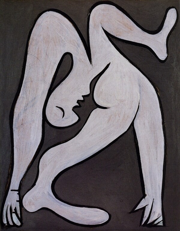 1930Femmeacrobate西班牙画家巴勃罗毕加索抽象油画人物人体油画装饰画