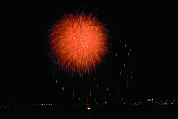 烟花夜空节日庆典喜庆