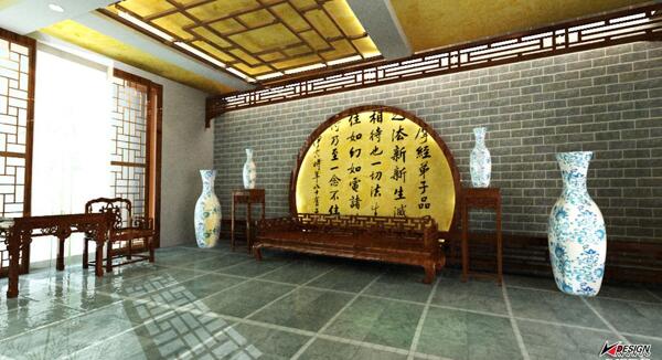 中式家具店设计图片
