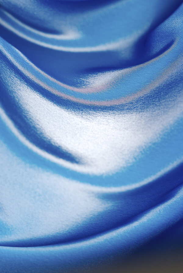 海蓝色丝绸质感底纹