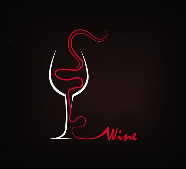 创意红酒logo