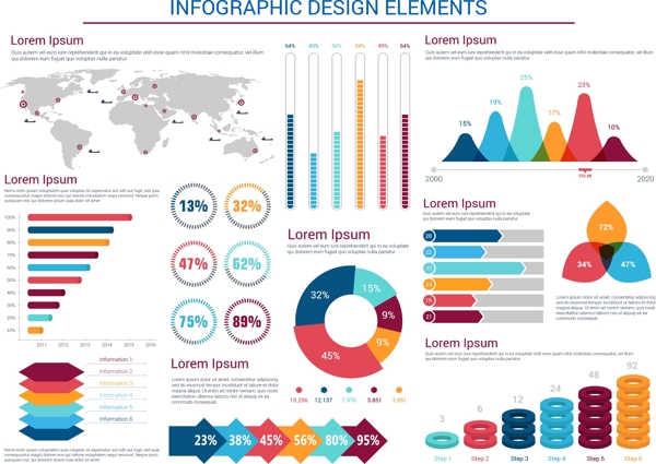 信息图表设计矢量素材