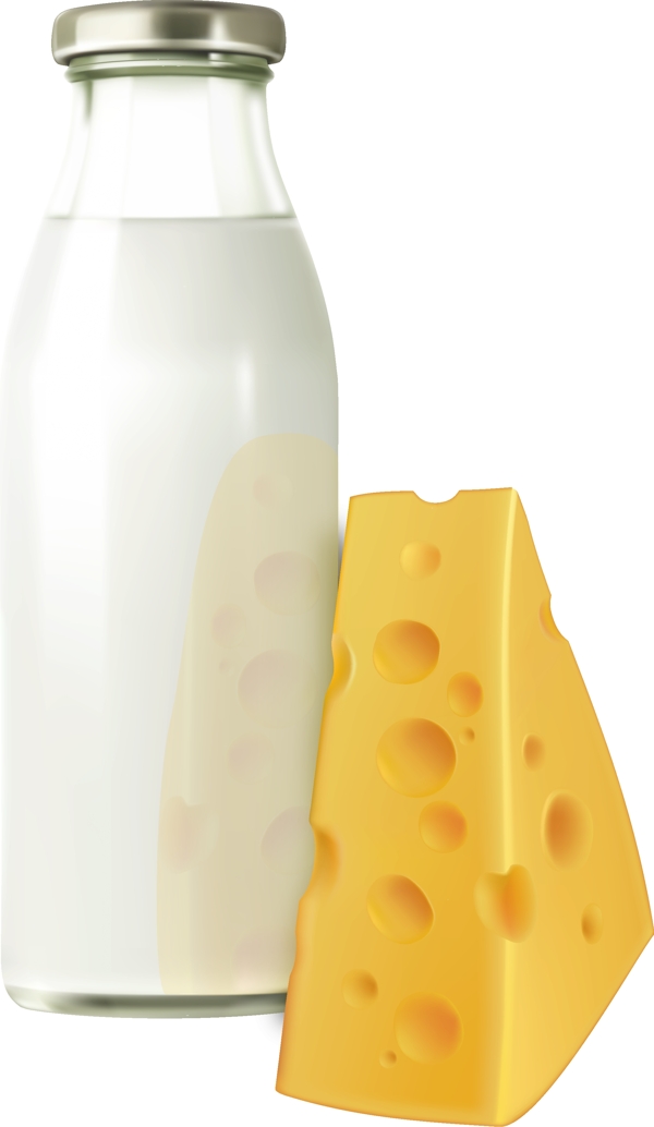 小清新牛奶奶酪元素