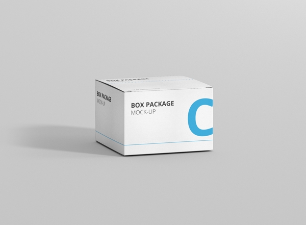 纸盒包装设计vi样机效果图贴图