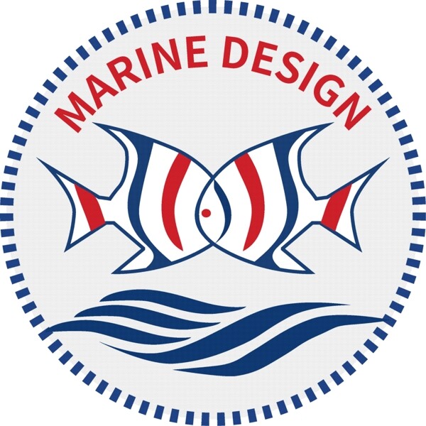 时尚简约卡通海洋元素logo设计