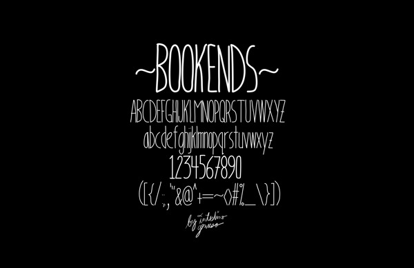 bookendswithaccents字体