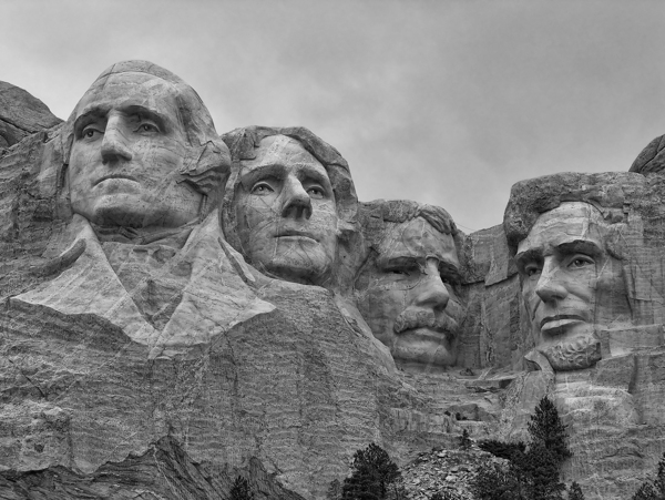 美国总统山总统雕像图片
