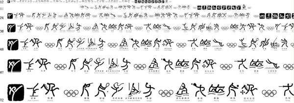 奥运会体育图标符号