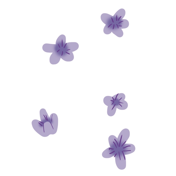 卡通紫色花朵下载