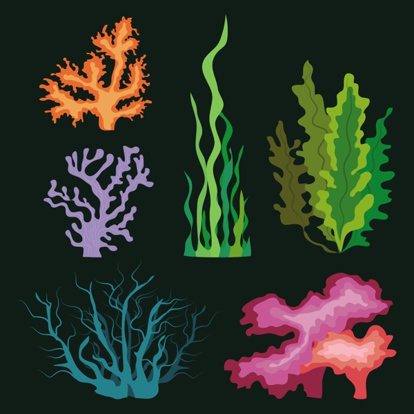 海洋植物图标
