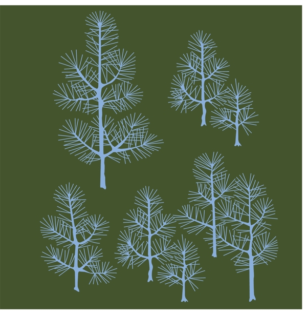 树木图案设计图片