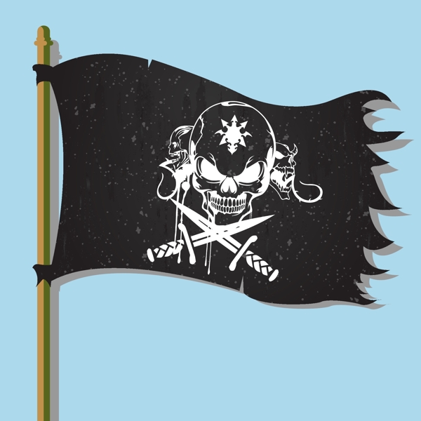 手绘海盗旗